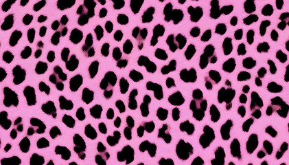 Obraz premium leopard print dark pink background stylish design