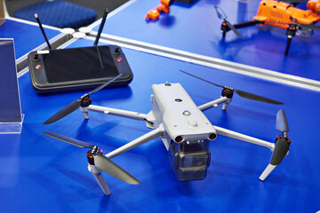 Drone quadcopter and control panel