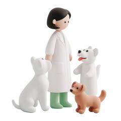 애완동물과 수의사,PNG파일