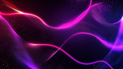 Abstract Purple and Pink Wave