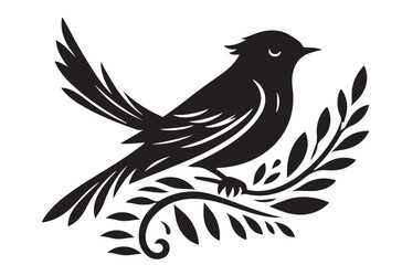 Obraz premium Create a Bird Silhouette Art logo icon for Illustrations with white background