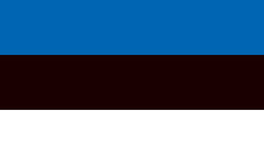 National Estonia flag, official colors and proportion correctly. National Estonia flag. Vector illustration.