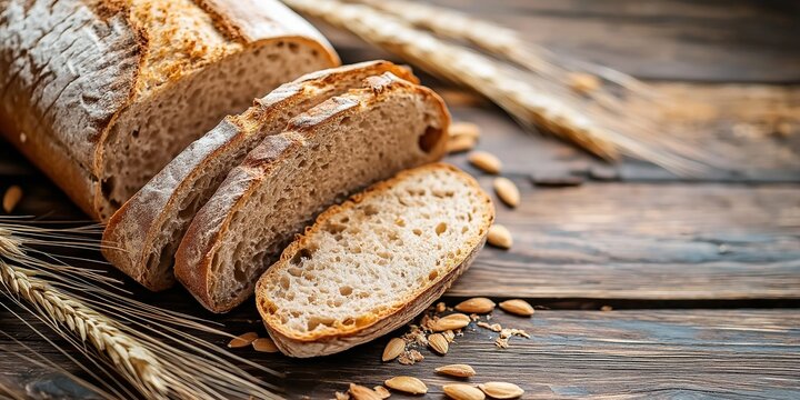 A warm rustic loaf of freshly baked bread, inviting the viewer to experience comfort and tradition.