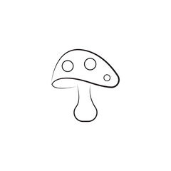 mushroom logo vector design
