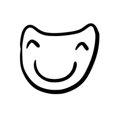 Frog Head Hand drawn Icon