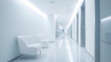 Bright Modern Corridor with Minimalist Design