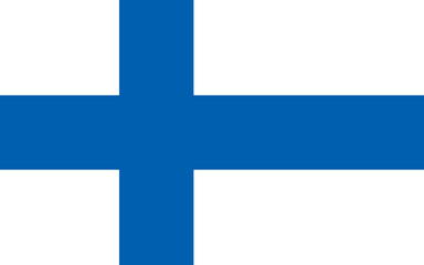 National flag of Finland. Vector illustration.