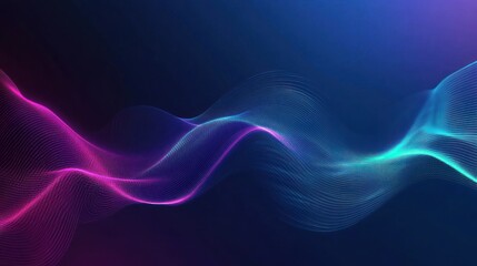 Abstract Neon Waves