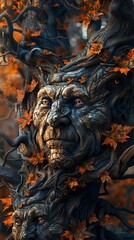 Magic trees with a human face.