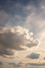 sunset over the lake