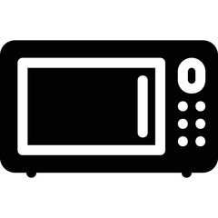 Simple vector icon microwave