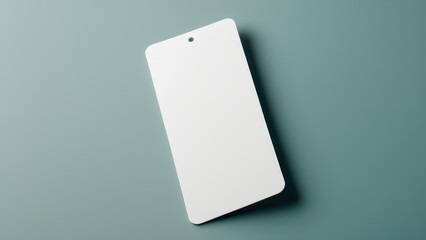 High-quality bookmark mockup displaying a clean, vertical layout. Ideal for design presentations, product promotions, or branding purposes with no logos or text