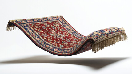 Magic Carpet Ride    Flying Persian Rug with Tassels