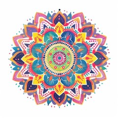 Diwali minimal mandala illustration pattern style.