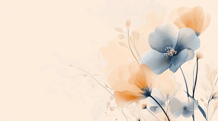 Delicate watercolor floral design. Ideal for greeting cards, invitations, and other projects that need a soft, romantic touch.