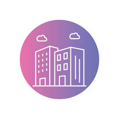 Commercial Property vector icon stock illustration