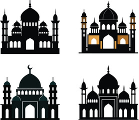 The Mosque vector art design template