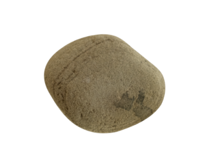 Stone Rock isolated,Element for Zen,Spa,Cosmetic Advertising,Grey Sea pebble with texture surface in nature circle,Top view Rock sea by beach with clipping path,Single Cobblestone