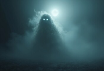 A ghostly, ethereal creature with a shadowy, smoke-like body