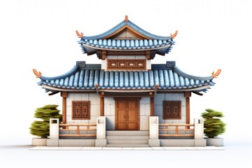 Fototapeta premium House architecture building pagoda.