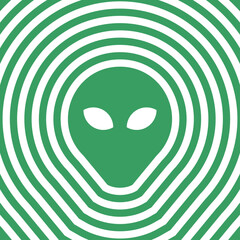 Alien Abduction Illusion Vibes Green Icon