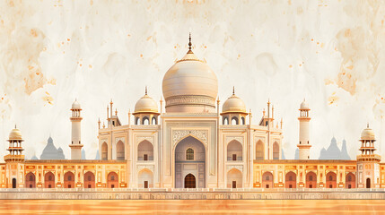 Obraz premium indian themed beautiful architectural background