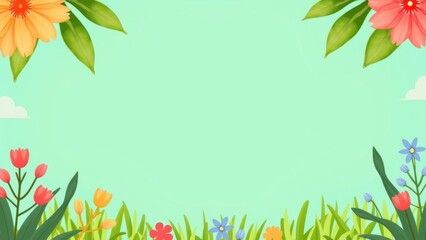 Naklejka premium Colorful Floral Background for Festival Celebrations