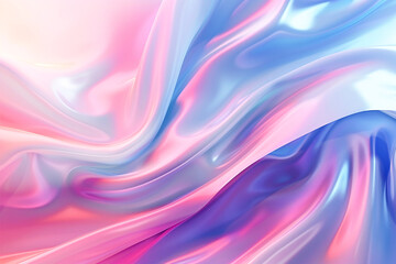 Soft waves in pastel shades of pink, orange, and purple create a delicate and serene abstract pattern.