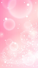 Pink stories subtle template. Sparkling anime y2k background. Stock vector illustration in cartoon realistic style.