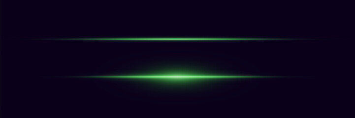 
Light effect of lines. Light stripes and horizontal rays. Vector illustration