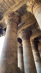 Khnum Temple Columns and Hieroglyphic Carvings – Esna, Luxor, Egypt | Ancient Egyptian Architecture