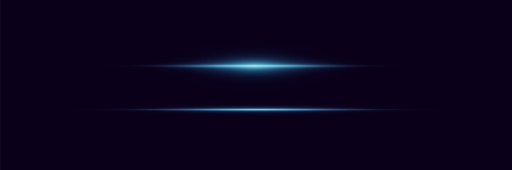 
Light effect of lines. Light stripes and horizontal rays. Vector illustration