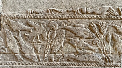 Khnum Temple Columns and Hieroglyphic Carvings – Esna, Luxor, Egypt | Ancient Egyptian Architecture