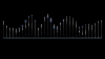 Abstract Sound Waves Background. Audio Wave Digital Frequency. Waveform Audio.