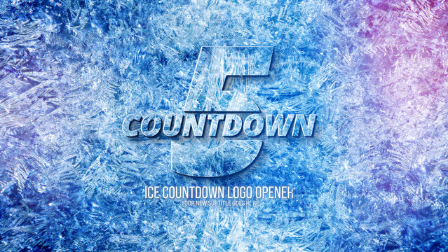 Ice Countdown Winter Logo Opener