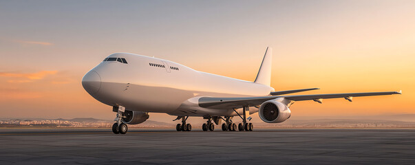 Obraz premium Cargo plane, logistic transportation optimization, global network efficiency, 3D illustration