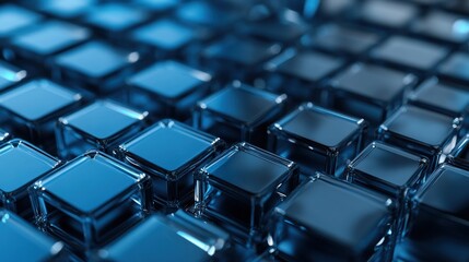 Obraz premium Abstract Blue Cubes