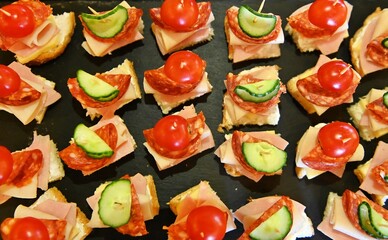 catering food, various buffet and party concept