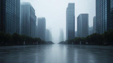 Mass Bankruptcies in China’s Real Estate Sector, Highlighted by Empty Office Buildings and Shuttered Businesses Amid Economic Collapse