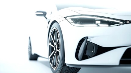 New car. Background with selective focus and copy space