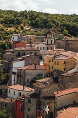 Obraz premium The ancient village of Sasso di Castalda in Basilicata region, Italy