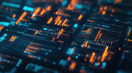 Obraz premium Abstract Digital Interface Background