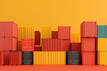 International market expansion, global trade agreements visualized, 3D illustration