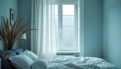 Fototapeta premium bedroom with a window
