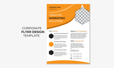 Corporate business flyer design. this corporate flyer template is clean and professional.it is suitable for any project purpose and all types of business. 
