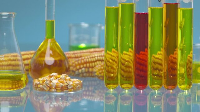 Biofuel with Plants industry lab researching for bio-aviation fuel (BAF) to be a sustainable aviation fuel (SAF)