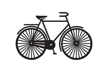 Fototapeta premium Bicycle Icon Design - Vector Silhouettes.