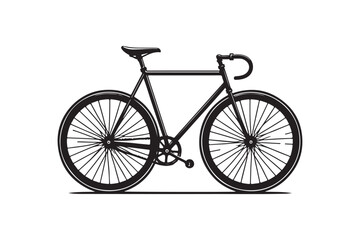 Bicycle Icon Design - Vector Silhouettes.