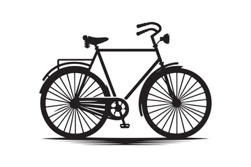 Bicycle Icon Design - Vector Silhouettes.