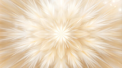 Soft abstract background with a burst of light and feathery textures in warm beige tones